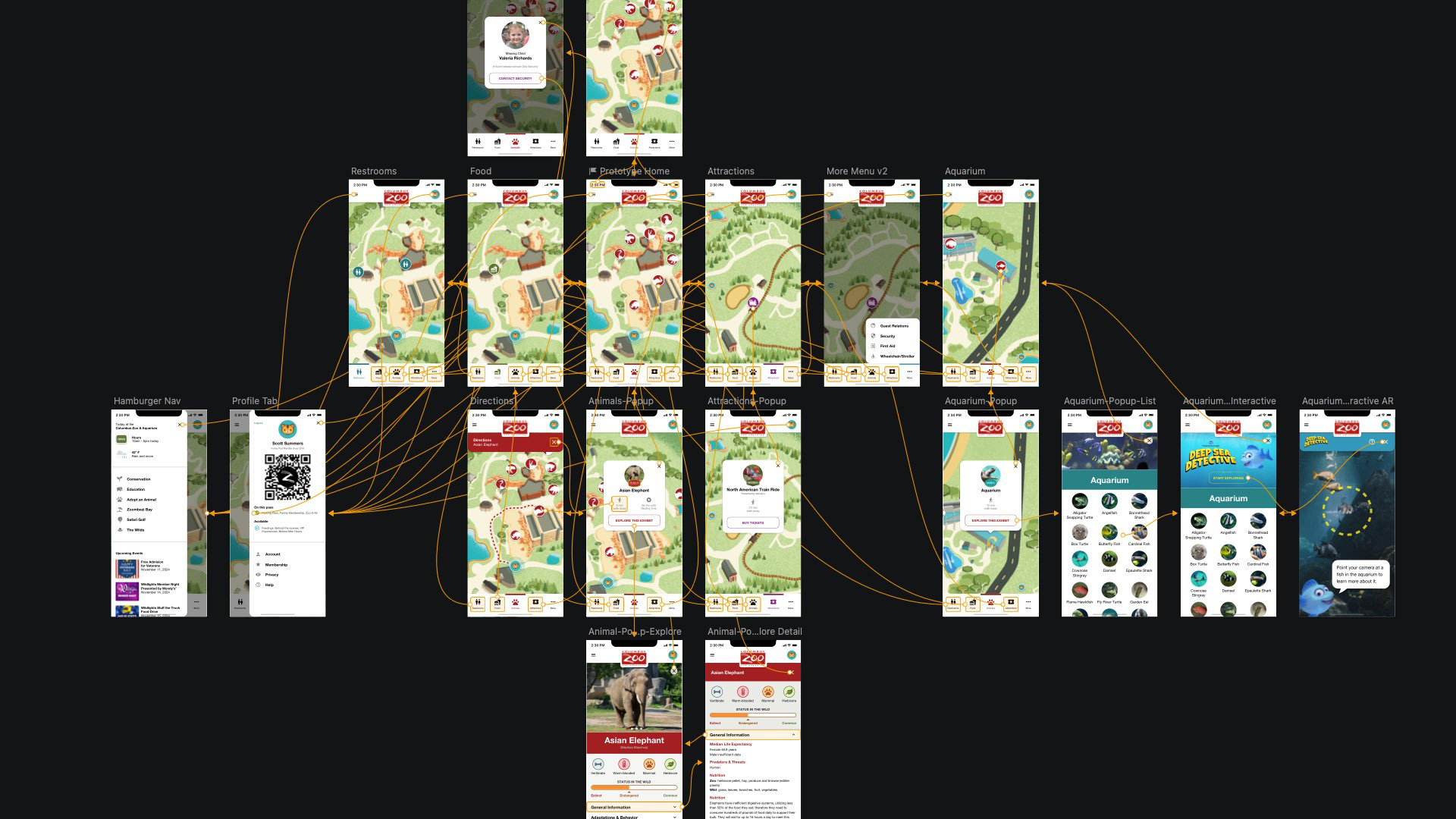 Screenshot of the prototype for the application.